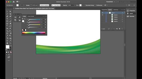 Adobe Illustrator Tutorial Mesh Tool Gradient Curves Youtube