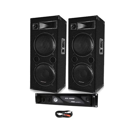 Kool Sound ‎pack Ampli Ax 1000 Lsc 212 Pa Speakers Back Market