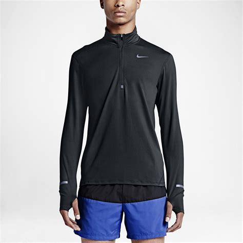 Nike Mens Dri Fit Element Half Zip Top Black