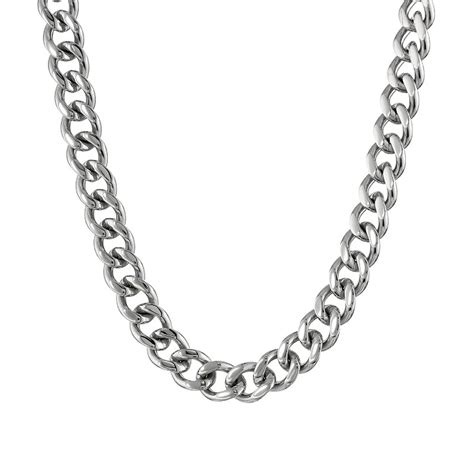 Steel Curb Chain Irish Handmade Steel Pendant Mens Jewelry