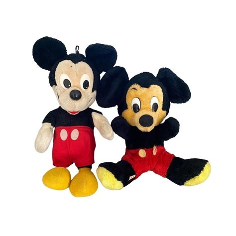 Disney Toys Mickey Mouse Stuffed Animals Plush Toys Vintage Retro