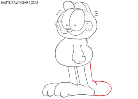 How To Draw Garfield Easy Drawing Art