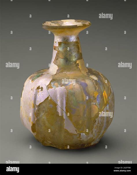 Islamic Iranian Bottle Between The 9th And 11th Century Glass