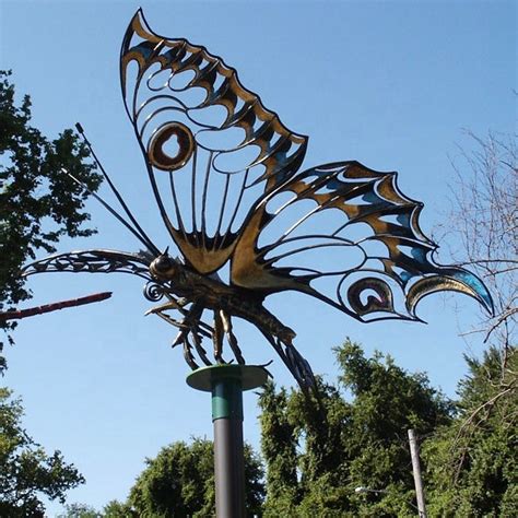 Large Metal Animal Stainless Steel Garden Butterfly Sculpture