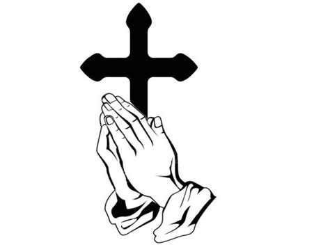 Crosses With Praying Hands Clipart Best