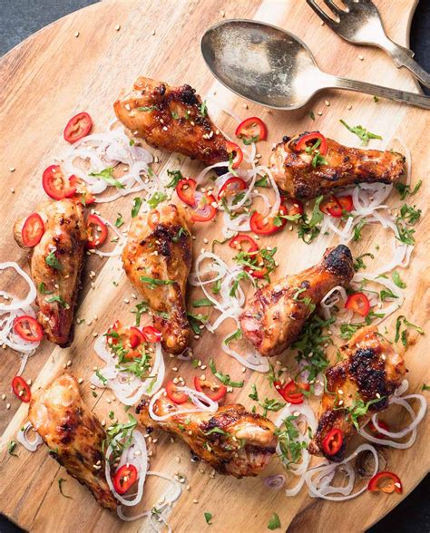 Transfer to a dish and pour any remaining sauce over wings or place in a small bowl for dipping. asian grilled chicken wings - glebe kitchen
