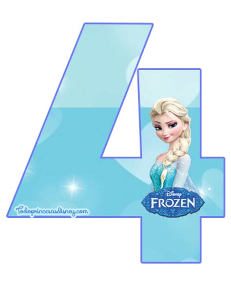 Números De Frozen Para Imprimir Princesas Disney