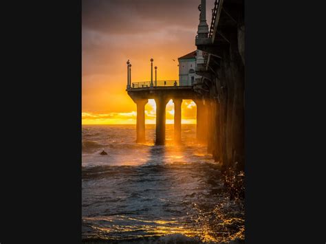 South Side Of The Manhattan Beach Pier Sunset Photo Of The Day