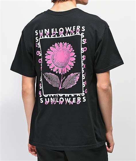Empyre Sunflowers Black T Shirt Zumiez Shirt Print Design Tee Shirt
