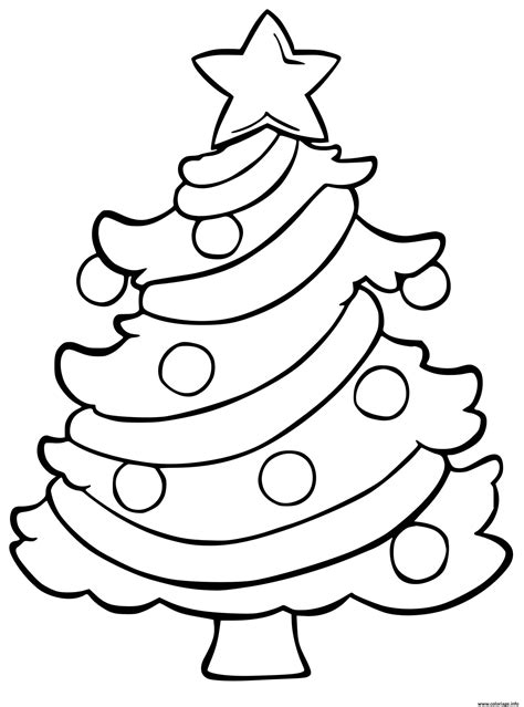 Coloriage Sapin De Noel Avec Guirlandes Et Boules De Noel Dessin Noel