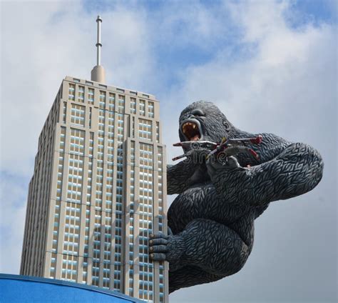 King Kong Hanging Off Building