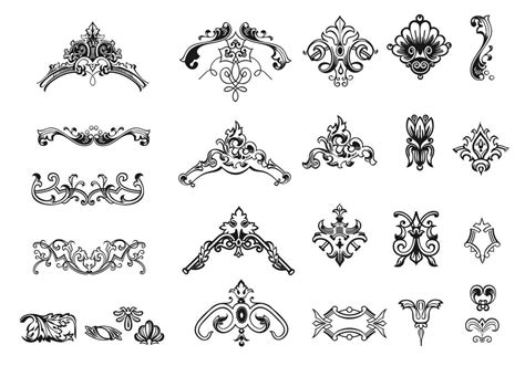 Hand Drawn Vintage Ornament Vector Pack 57386 Vector Art At Vecteezy