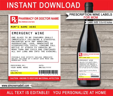 Get them professionally printed on durable materials. Printable Prescription Labels - pasasbravo