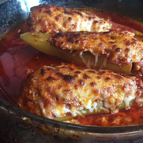 Check Out Hot Sausage Stuffed Banana Peppers Its So Easy To Make