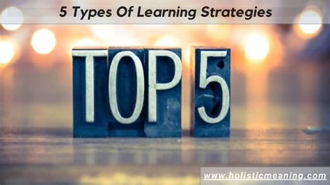 Types Of Learning Strategies And Supports Metacognitive Strategies