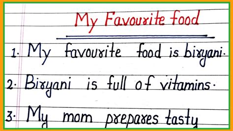 Essay On My Favourite Food In English10 Lines Essay On My Favourite Food Biryani In English