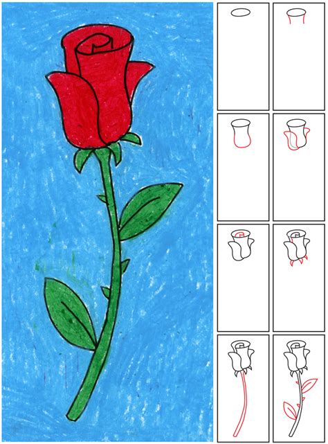 How to Draw a Rose | Art Projects for Kids Learn how to draw a beautiful lotus flower!