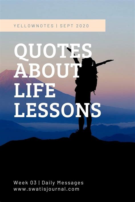 Yellownotes Daily Quotes Quotes About Life Lessons September 2020