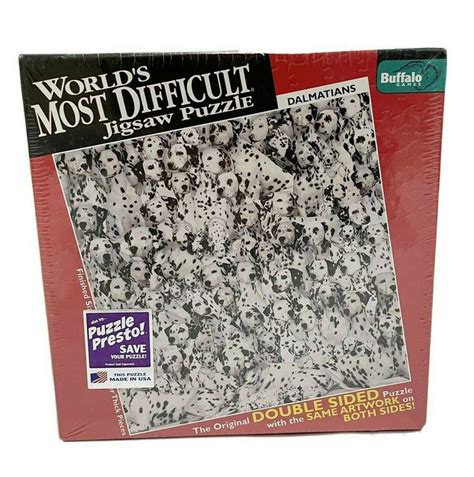 Worlds Most Difficult Jigsaw Puzzle Dalmatians Buffalo Games 500 Pc