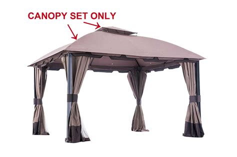 Replacement netting outdoor patio for 12 ft. Sunjoy Replacement Canopy set for L-GZ659PST 10X13 South ...