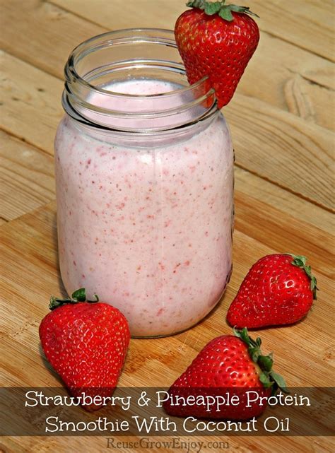 Strawberry And Pineapple Protein Smoothie Recipe Made With ...