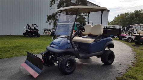 48v Club Car Precedent Electric Golf Cart With Snow Plow