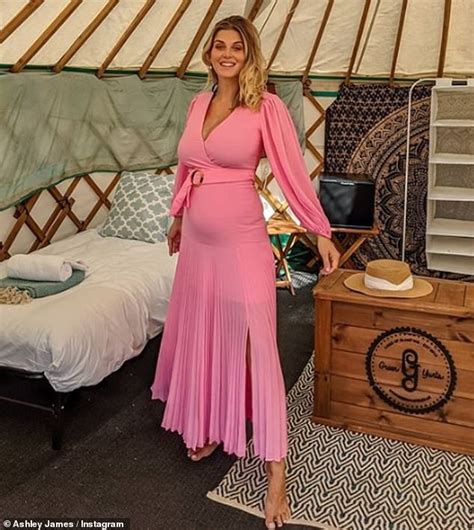Ashley James Displays Her Cleavage And Growing Bump After Revealing She