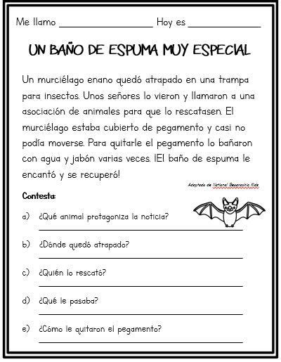 Lecturas Con Preguntas Para Primaria Y Primer Grado 6 Imagenes Images