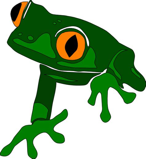 Frog Simple Frog Frot Outline Clip Art At Vector Clip Art