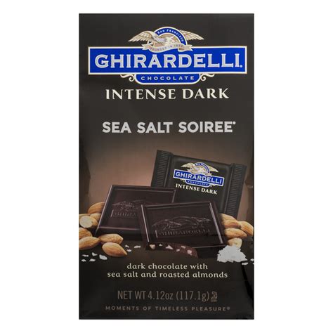 Save On Ghirardelli Intense Dark Chocolate Squares Sea Salt Soiree All