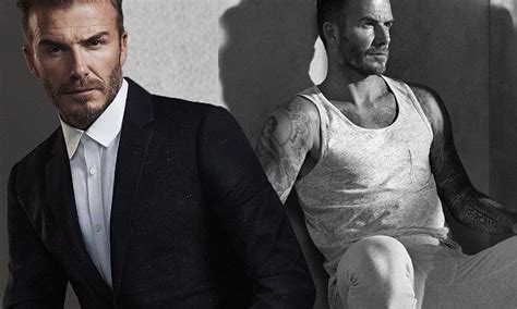 david beckham shows off his muscles as he models new fashion range for handm