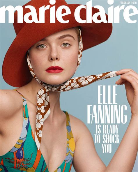 Elle Fanning Covers Marie Claire Us February 2020 By Thomas Whiteside