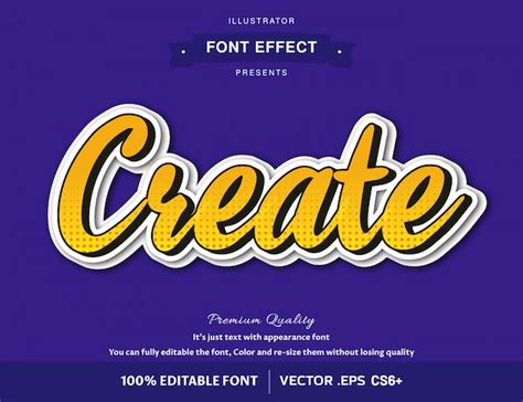 Editable Text Effect Script Font Style Premium Vector
