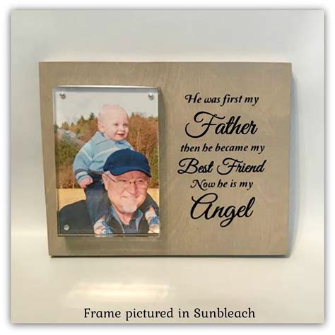 Loss Of Father Loss Of Dad Sympathy T Memorial Frame Etsy
