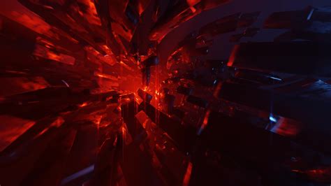 Moving Geometric In Sci Fi Tunnel 3d Animation In Seamless Looping