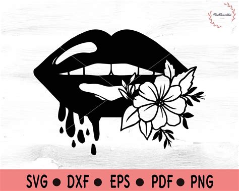 Dripping Lips Svg File Lips Svg Drip Lip Svg Lips Mouth Etsy