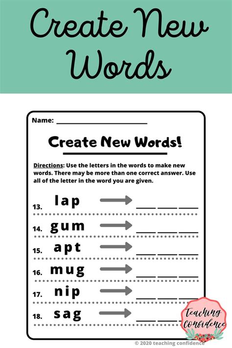 Change One Letter To Make A New Word Worksheet Lettersi