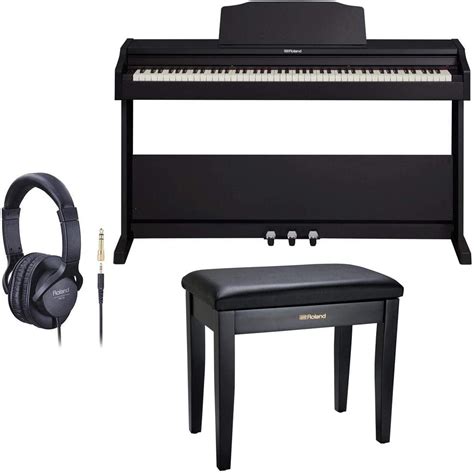 Roland Rp 102 88 Key Digital Piano Black Bundle With