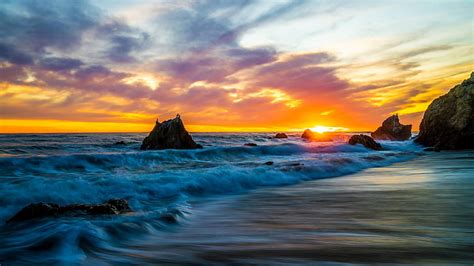 Hd Wallpaper Newport Pier Coast Ocean Newport Beach California