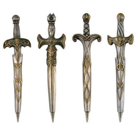 Mighty Sword Pens Set Of 4 Pen Sets Pen
