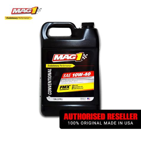 Mag 1 Conventional Sae 10w 40 Motor Oil For Gasoline Engines 1 Gal Pn
