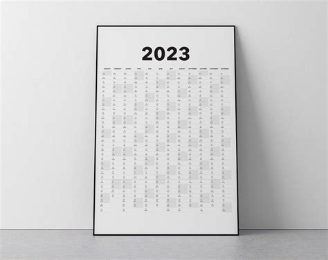 Printable Calendar 2023 With Large Boxes Time And Date Calendar 2023