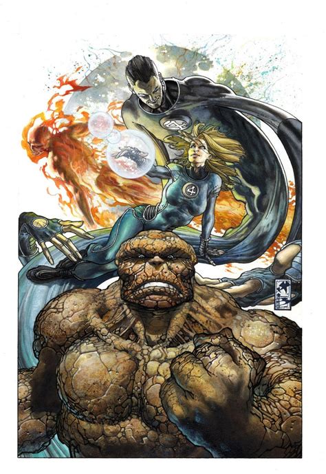 Fantastic Four Cover By Simonebianchi On Deviantart Comic Book Heroes