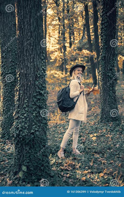 Autumn Woman Fall Happy And Free Time Autumn Girl Wearing In Autumn