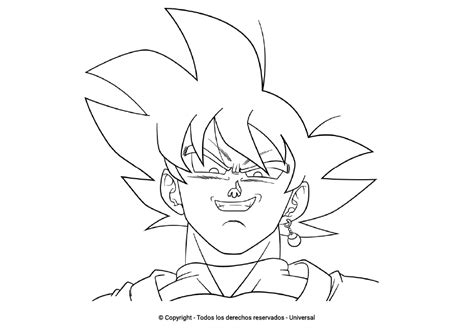 Los Mejores Dibujos De Black Goku Para Colorear ☀️