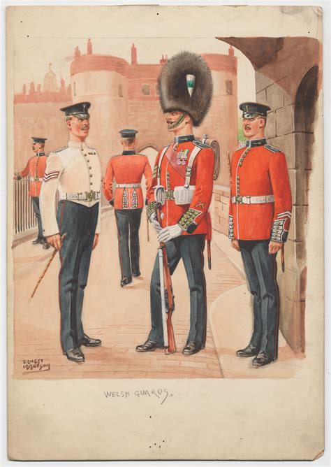Welsh Guards 1900 British Army Uniform British Army British Uniforms