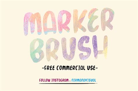 Marker Brush шрифт