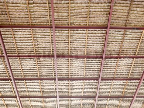 Bamboo Roof Stock Image Colourbox