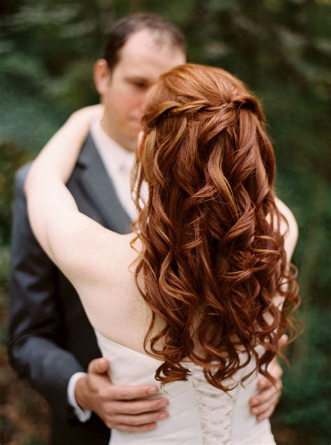 Redheaded Bride Hair By Tony Williams In Knoxville Tn Wedding Hair Medium Hair Styles Long