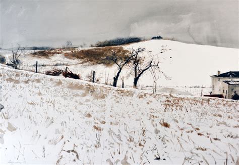 Fence Line 1976 By Andrew Wyeth